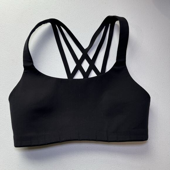 Lululemon Bring the Energy Sports Bra Black‎ Laser Cut Size 4 B/C - Picture 1 of 4
